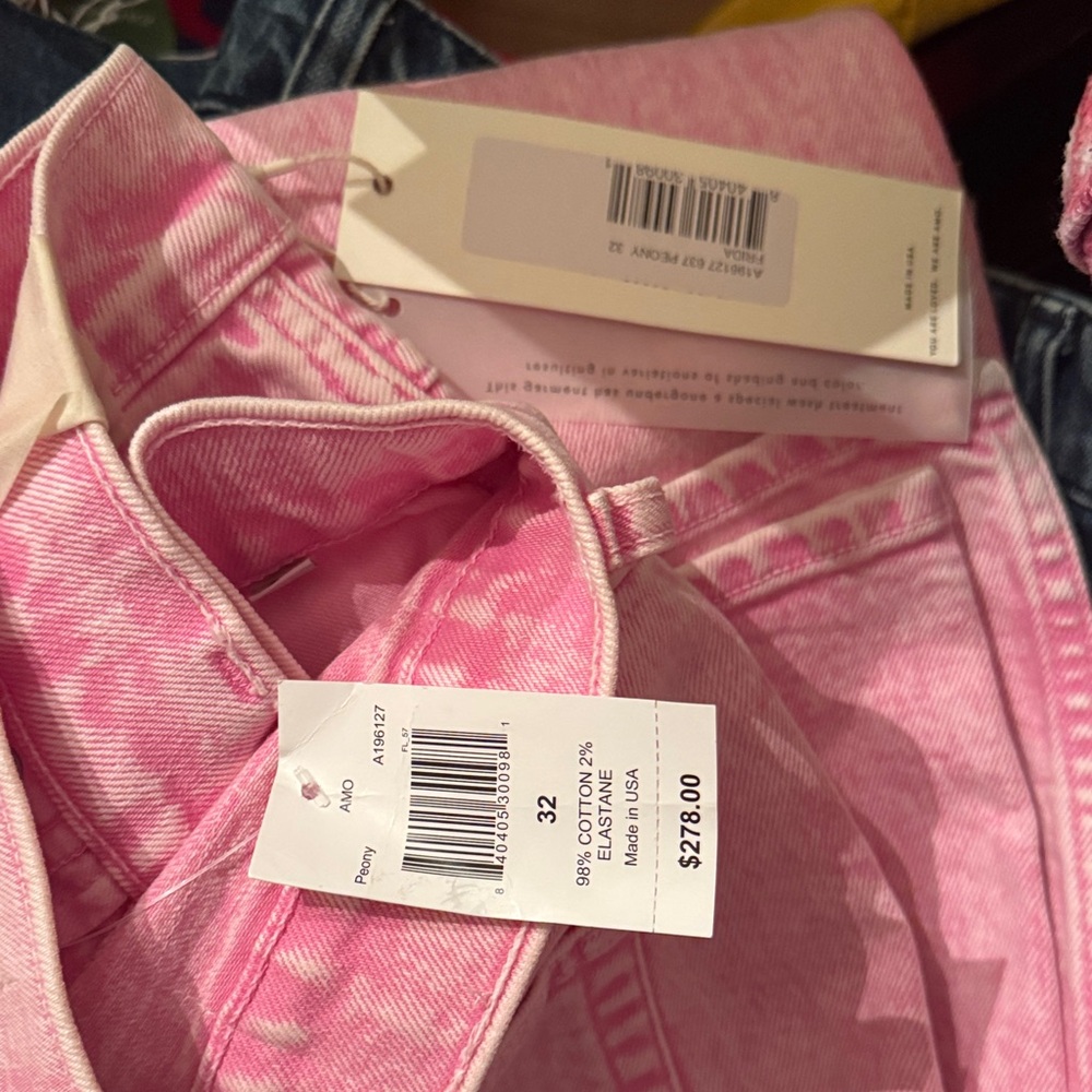 AMO Pink Flare Jeans - Picture 6 of 6